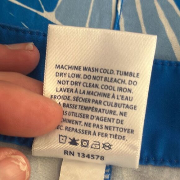 Vineyard Vines Mens Abstract Palms Blue board Shorts size 40 Style# 1M0360 - Picture 7 of 7